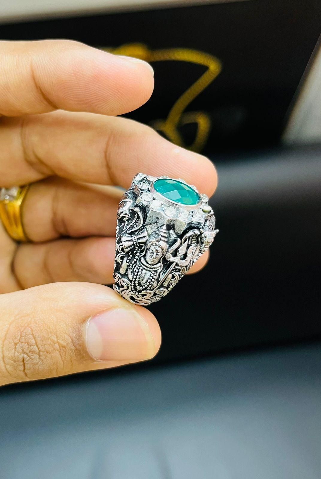 Lord Shiva Silver Ring - TRENZY CART