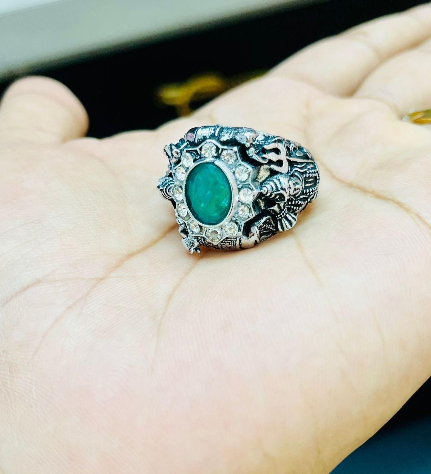 Lord Shiva Silver Ring - TRENZY CART