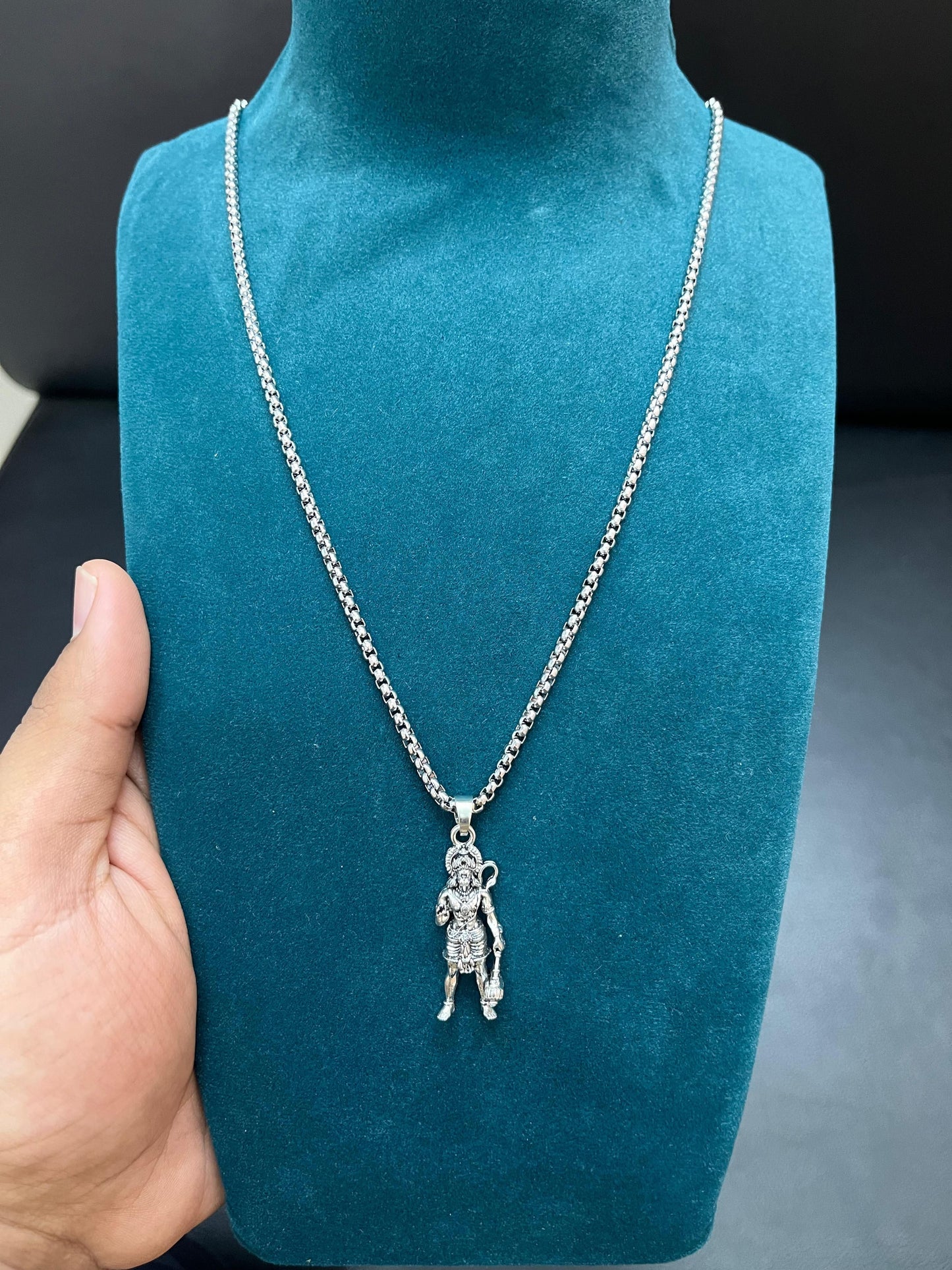 Lord Hanuman Pendant with Chain - TRENZY CART