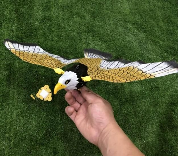 Realistic Flying Eagle Bird Toy with Spread Wings - TRENZY CART