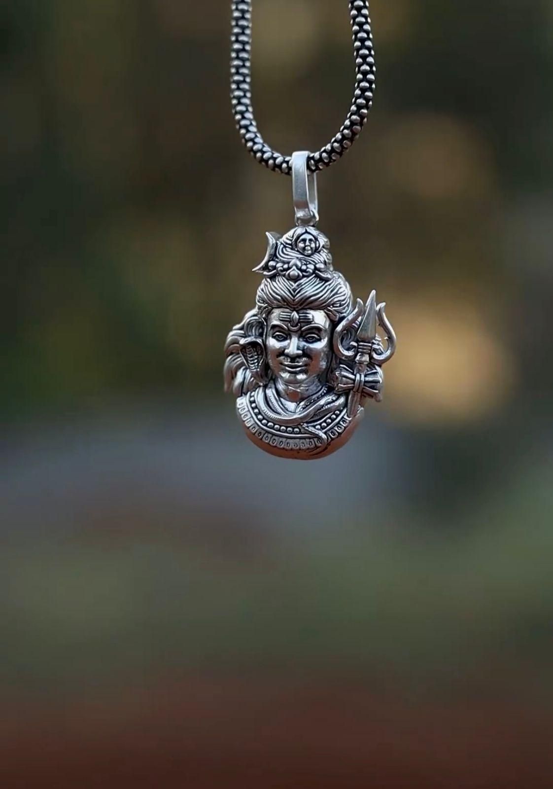 Lord Mahadev Premium Pendant Chain - TRENZY CART