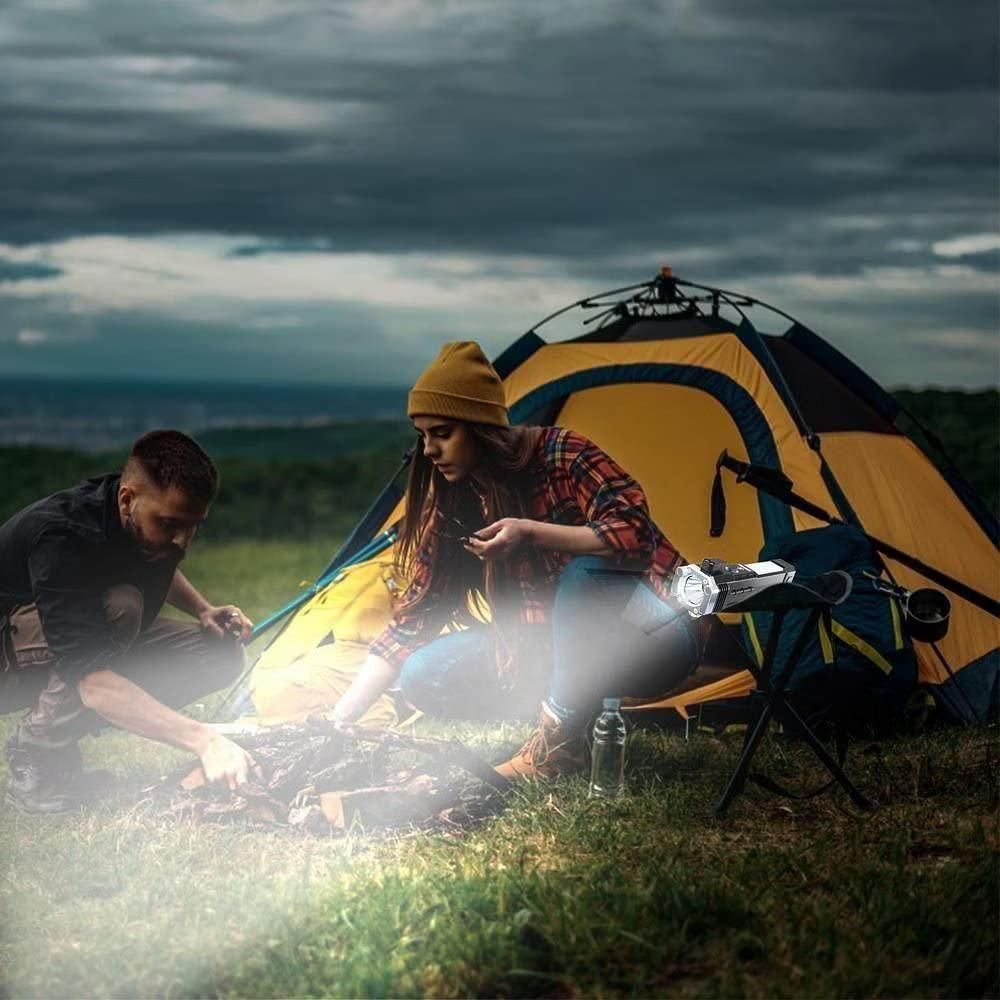 Portable Rechargeable Torch LED Flashlight - TRENZY CART