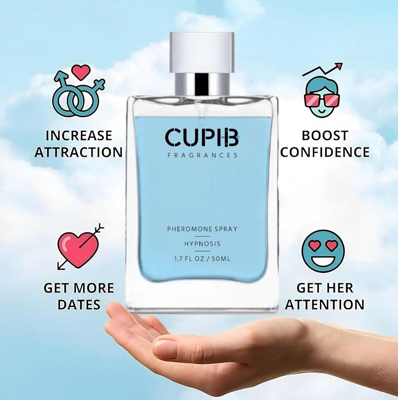 Cupid Pheromone Cologne for Men 50 ML - TRENZY CART