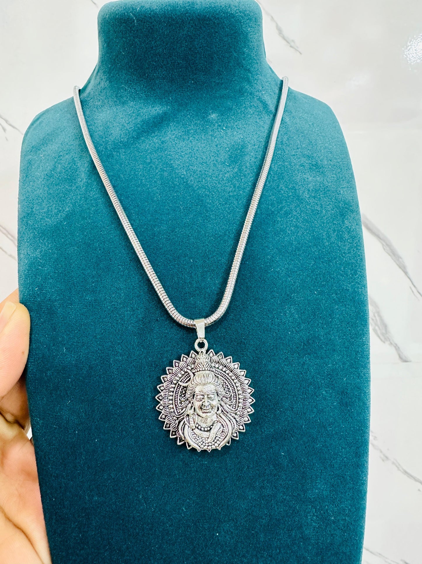 Lord Shiva Pendant with Snake Chain - TRENZY CART