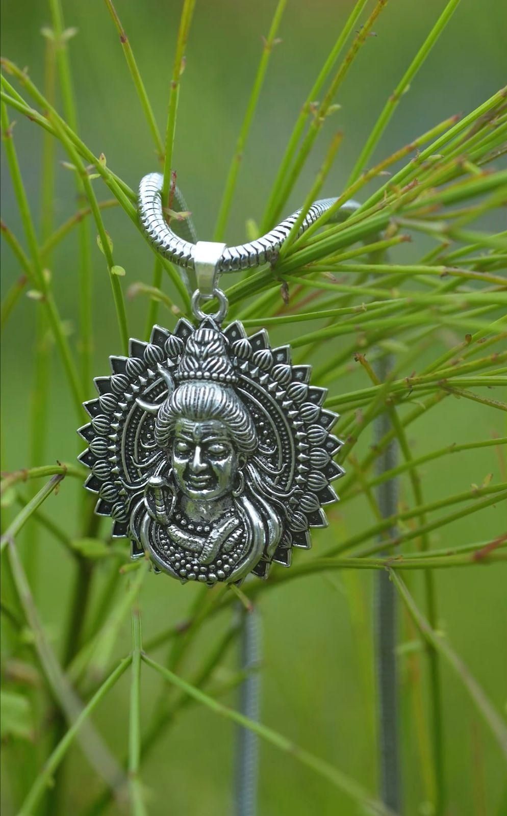 Lord Shiva Pendant with Snake Chain - TRENZY CART