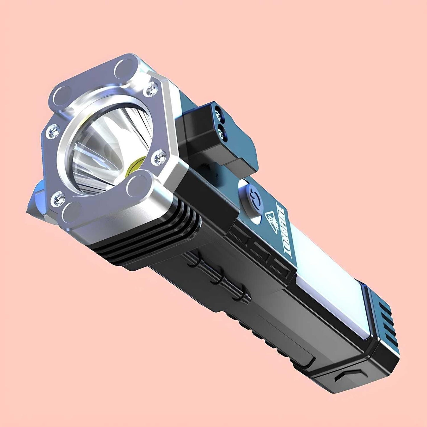 Portable Rechargeable Torch LED Flashlight - TRENZY CART