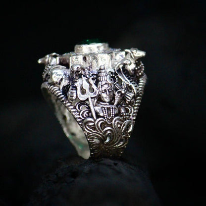 Lord Shiva Silver Ring - TRENZY CART
