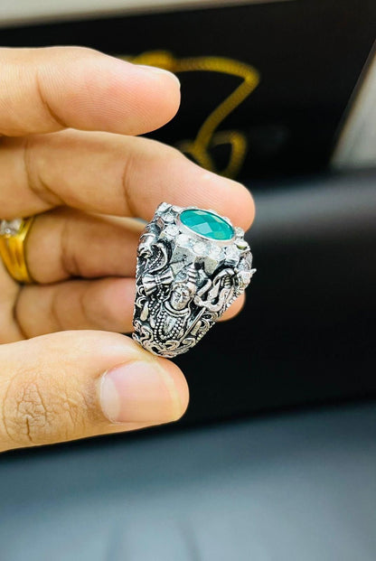 Lord Shiva Silver Ring - TRENZY CART