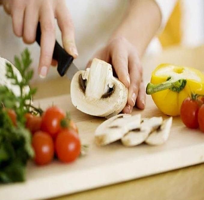 Wooden Chopping Board With 5-Pcs Knife Set - TRENZY CART