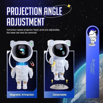 Astronaut Galaxy Projector - 360 Magnetic Head Rotation, Remote Control - TRENZY CART
