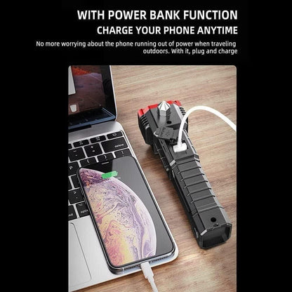Portable Rechargeable Torch LED Flashlight - TRENZY CART