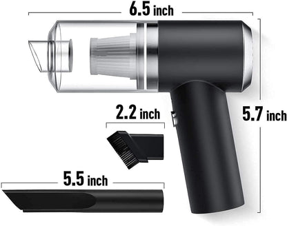 2 in 1 Vacuum Cleaner-Handheld Vacuum Car Cleaner Air Duster Wireless Rechargeable Home - TRENZY CART