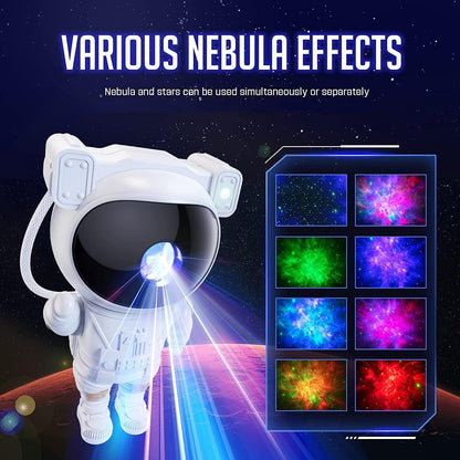 Astronaut Galaxy Projector - 360 Magnetic Head Rotation, Remote Control - TRENZY CART