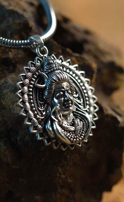 Lord Shiva Pendant with Snake Chain - TRENZY CART
