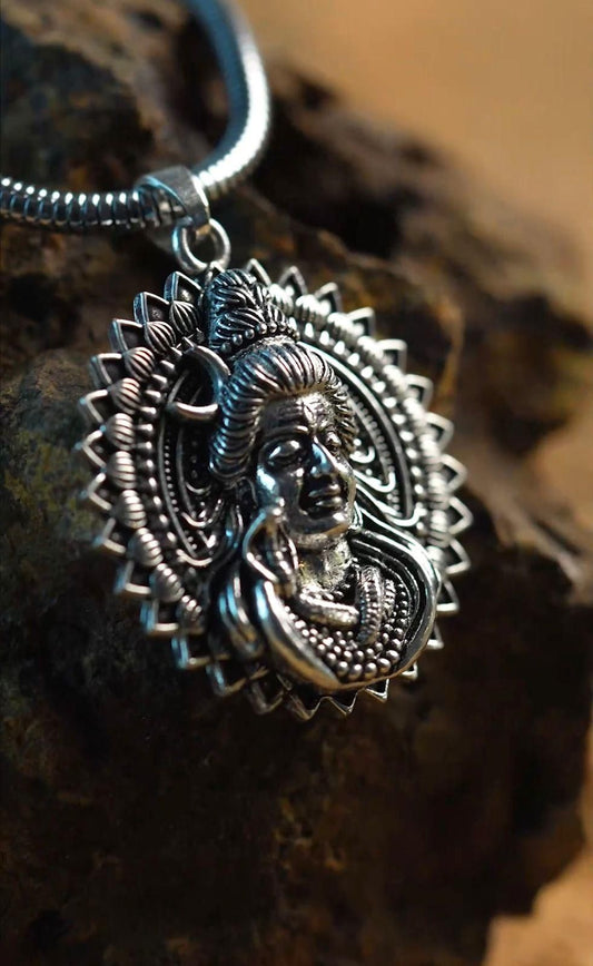 Lord Shiva Pendant with Snake Chain - TRENZY CART