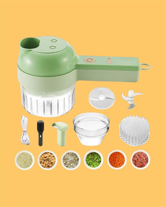 4 in 1 Portable Electric Vegetable Cutter Set - TRENZY CART