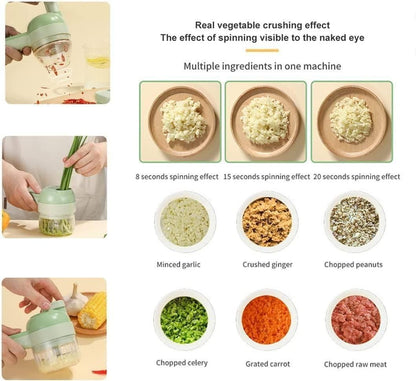 4 in 1 Portable Electric Vegetable Cutter Set - TRENZY CART