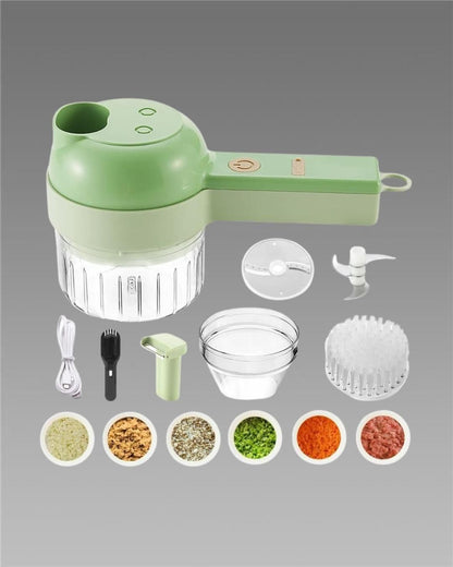 4 in 1 Portable Electric Vegetable Cutter Set - TRENZY CART