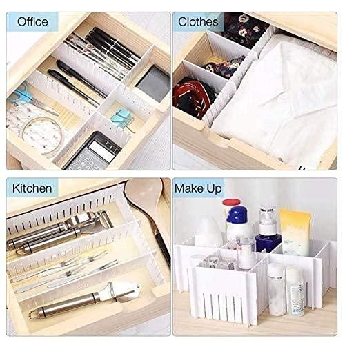 8 Pcs Adjustable Drawer Organiser Dividers - TRENZY CART